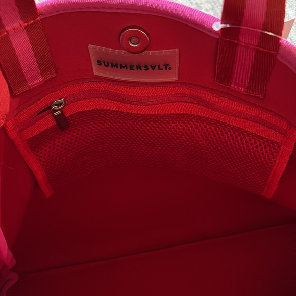 Summersalt NWT Stylish Pink/red Tote Bag - neoprene - Picture 5 of 6